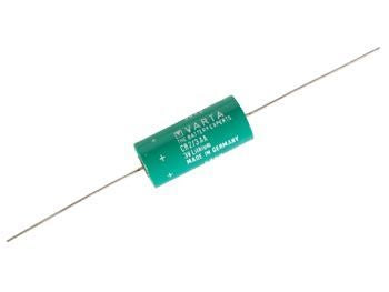 CR2/3AA Lithium batteri - 3V / 1350mAh, aksiale printben