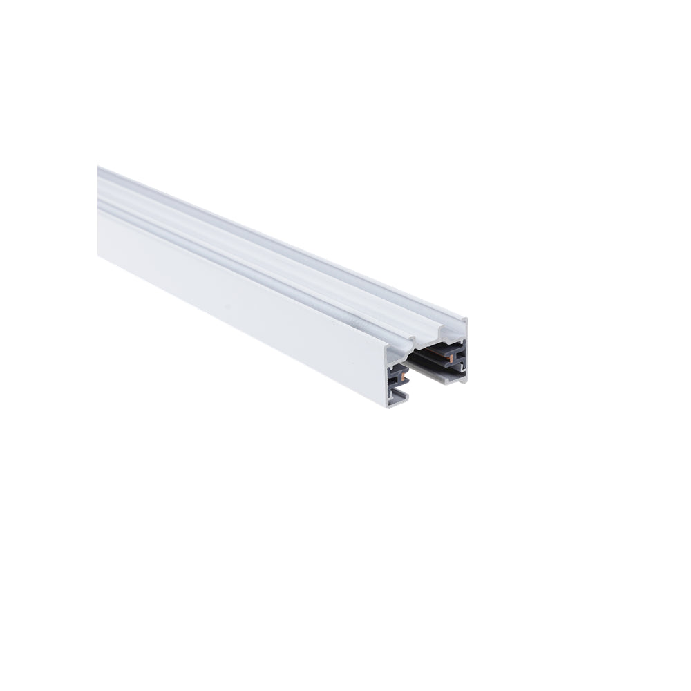 LEDlife 1 meter skinne til skinnespots - Hvid, 1-faset, med tilslutning og endeprop