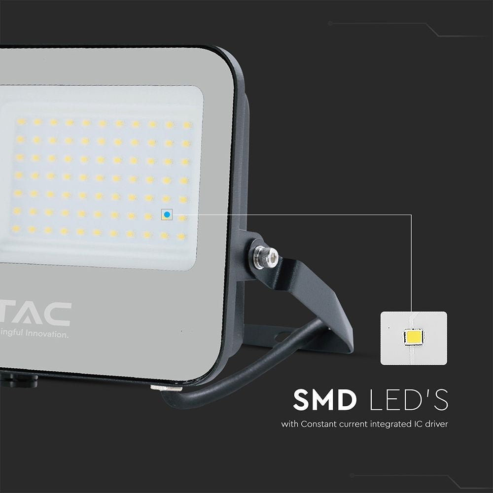 V-Tac 50W LED projektør - 185LM/W, arbejdslampe, udendørs, 9250lm, RA70, IP65, 5 års garanti