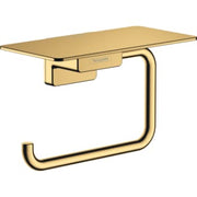 Hansgrohe AddStoris toiletpapirholder m/hylde, poleret guld-optik