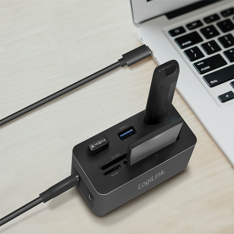 USB 3.2 10-ports dockingstation - USB, HDMI, RJ45, SD