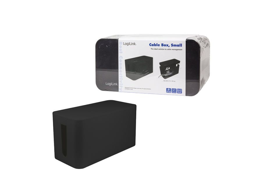 Kabelskjuler boks - 235x115x120mm, Sort