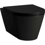 Kartell Laufen væghængt toilet, Rimless, mat sort