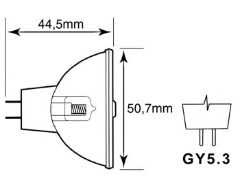 ENH halogenpære - 250W / 120V GY5.3 (Øko.)