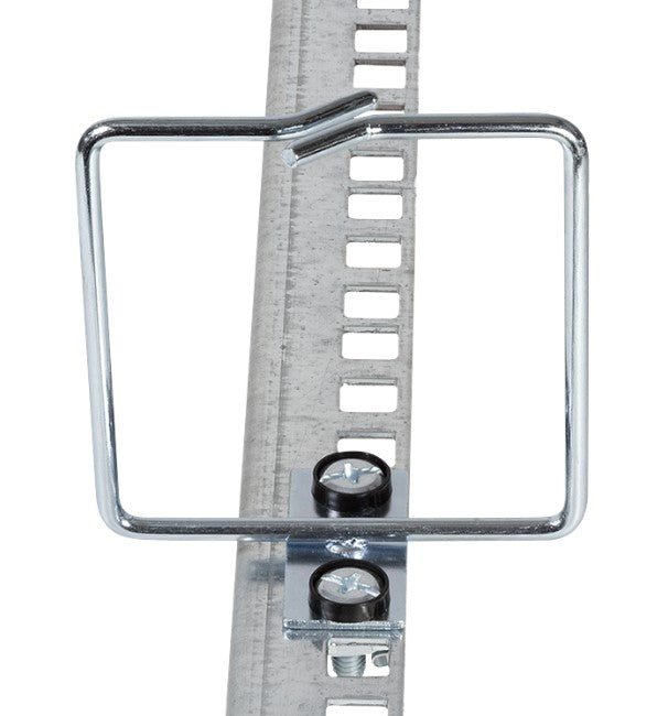 Kabelføringsring til 19" rack - 80x80mm, stål (2 stk.)