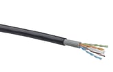 Datakabel KAT6 U/UTP udendørs PE sort Leviton T-1000 afklip