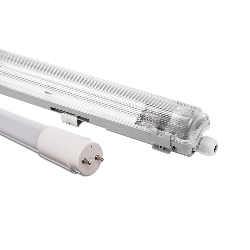 Limea T8 LED enkeltarmatur med 1x18,5W 120cm LED rør - IP65 vandtæt