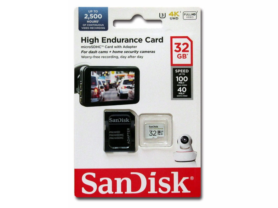 High Endurance microSDHC kort - 32GB Video Class V30 (U3)