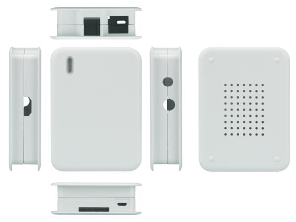 Raspberry Pi kabinet - Hvid (til type B)