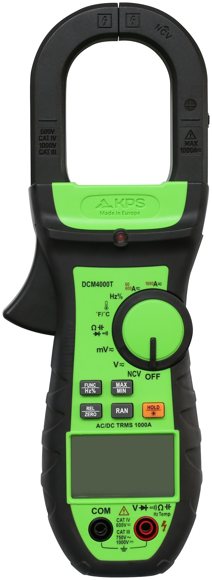 TANGAMPEREMETER MED TEMP AC/DC