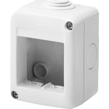 Gruppetavle 2-modul IP40 grå