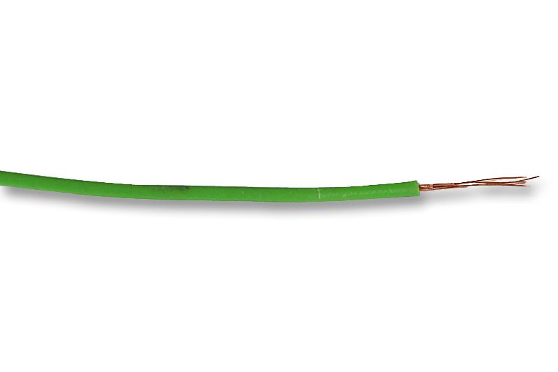 Monteringsledning - LiY, 0,25mm² Trådet CU, Grøn (metervare)