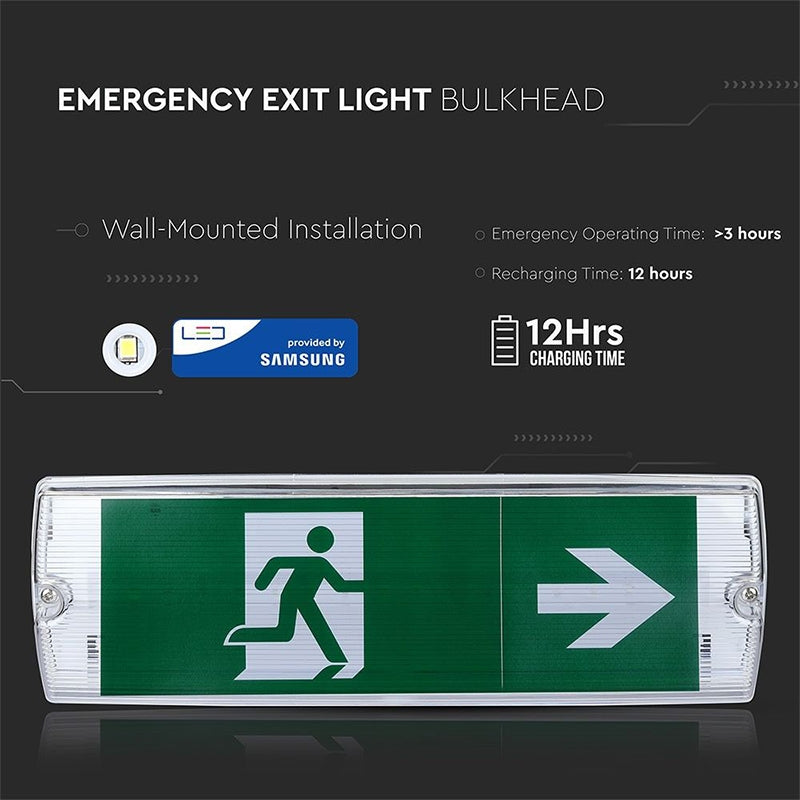 3W LED Nødbelysning, 6000K