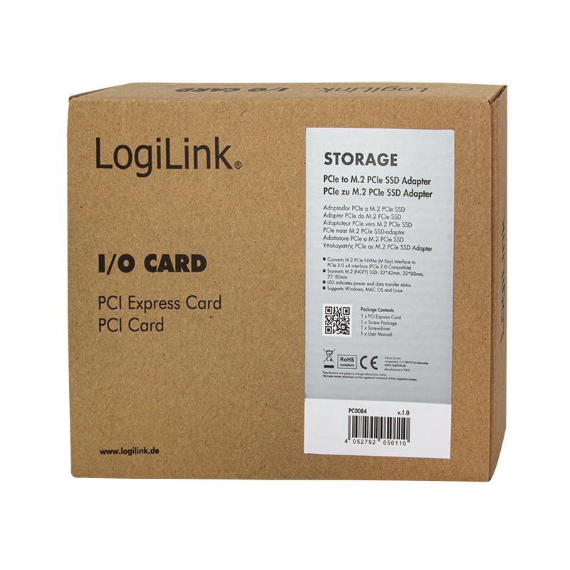 PCI-Express kort - PCIe 3.0 x4 til M.2 NGFF SSD