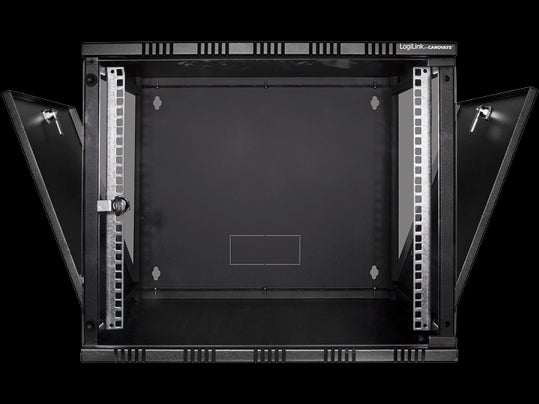 19" væg-rackskab - 12U B540xD550mm, Sort