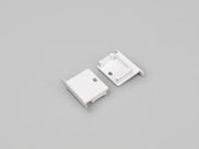 DIOFLEX Endestk hvid m/udg f/LINEA-IN20 2 stk