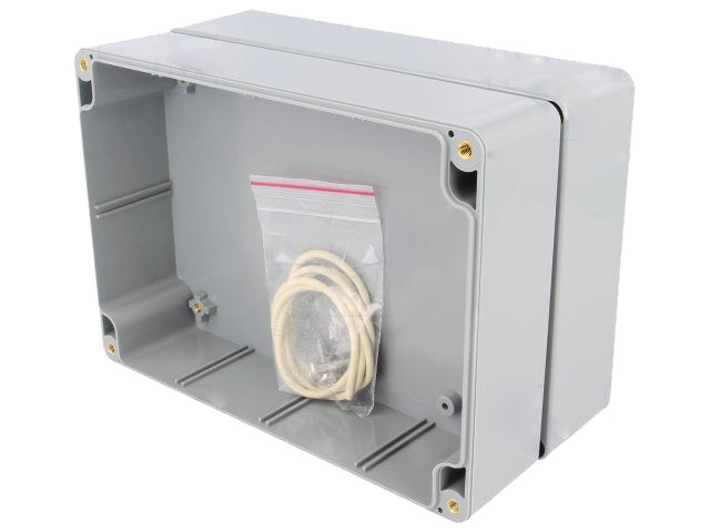 G340 plastkabinet - Mørkegrå, IP65 (121x171x80mm)