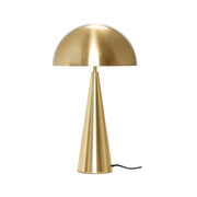 Hübsch mush bordlampe høj messingfarve