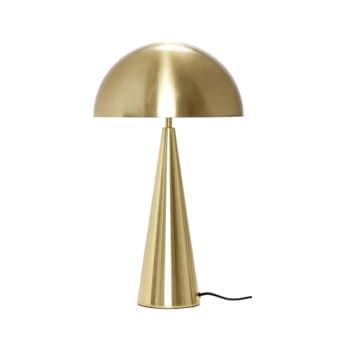 Hübsch mush bordlampe høj messingfarve