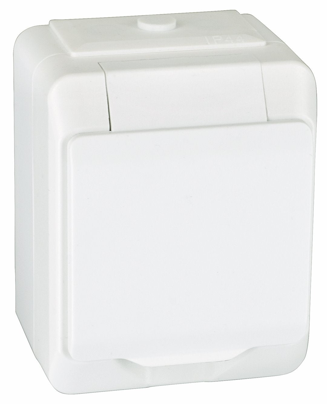 Kapslet stikkontakt IP44 - hvid