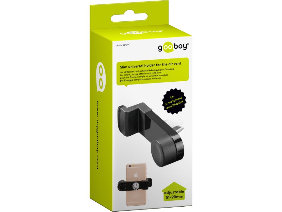 Universal smartphoneholder m. vent. clip