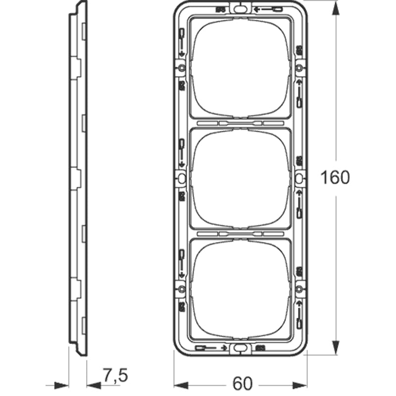 LK Fuga teknisk monteringsramme 3x1m