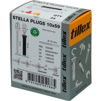 Plugs Stella 5x75 mm sort UHJ Torx25