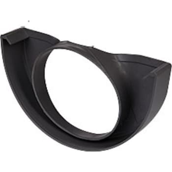 Plastmo endebund 10" med Ø75mm hul, grafit