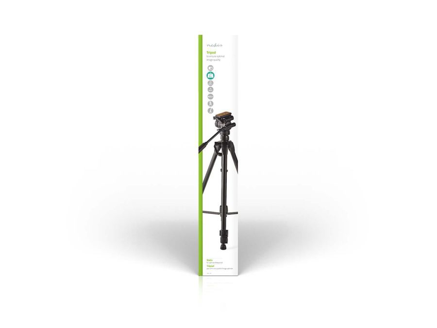 Prof. alu. kamerastativ, Sort