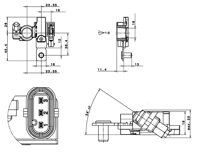 HELLA Sensor, Batteristyring , 24V (6PK 011 700-001)