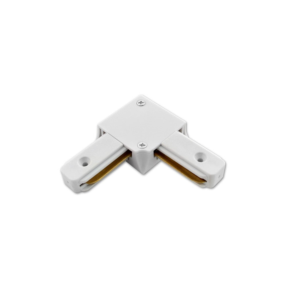 1 Faset Track 230V, 90 grader vinkel Hvid