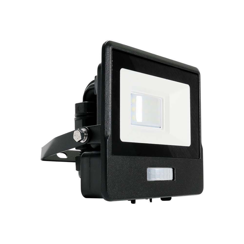 V-Tac 10W LED projektør med sensor - Samsung LED chip, 735lm, IP65, 5 års garanti
