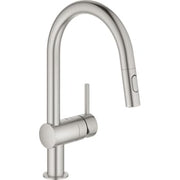 Grohe Minta, køkkenarmatur, C-tud, supersteel