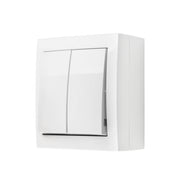 Simon X4 Kroneafbryder, 10 AX, 250 V~, skruefiksering, hvid