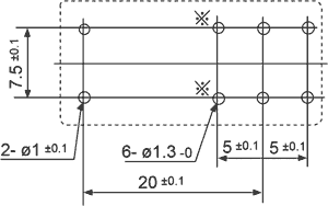 Vertikalt relæ - 12VDC 16A, 1 x skifte (SPDT), 8-ben 5mm