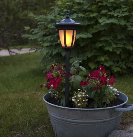 Star Trading Flamme 4-i-1 solcellelampe-sort