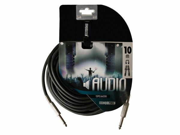 Højttalerkabel - 6,35mm JACK han > 6,35mm JACK han (10m)