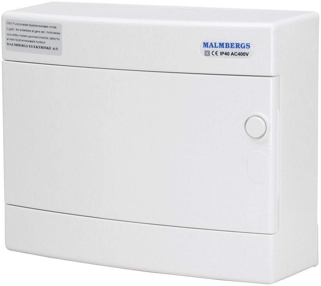 Færdigmonteret gruppetavle - 3xKombi 10A 1P+N + Transient