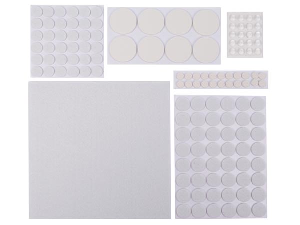 Filtpude/gummifod sortiment (135 stk.)