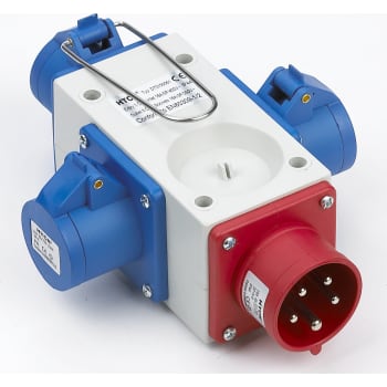 Forgrener CEE 400V 16A-3xCEE 230V 16A