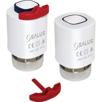 230V NC actuator til gulvvarme med 30mm omløber