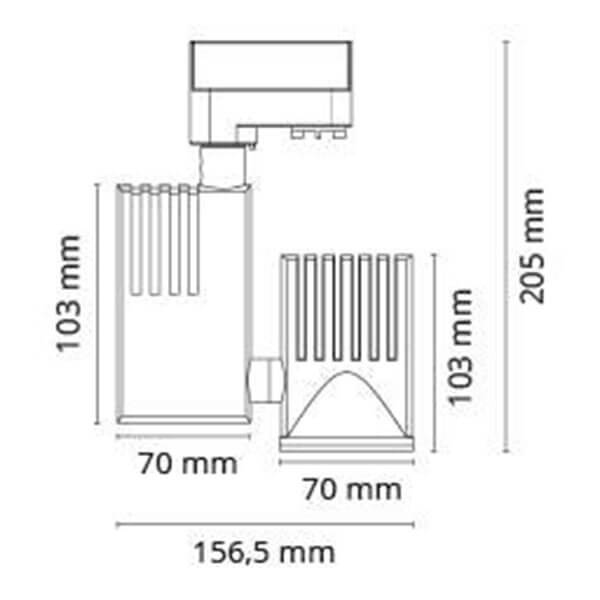 Zip Pro Mini 16W LED 3000K 3 faser mat hvid