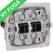 Fuga 2-polet afbryder 16A uden afdækning