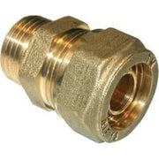 Pex Overgangsnippel 15 x 3/8" t=2,5mm VA/GDV