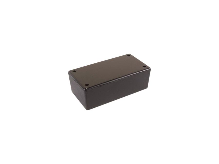 ABS plastkabinet - Sort (130x70x45mm)