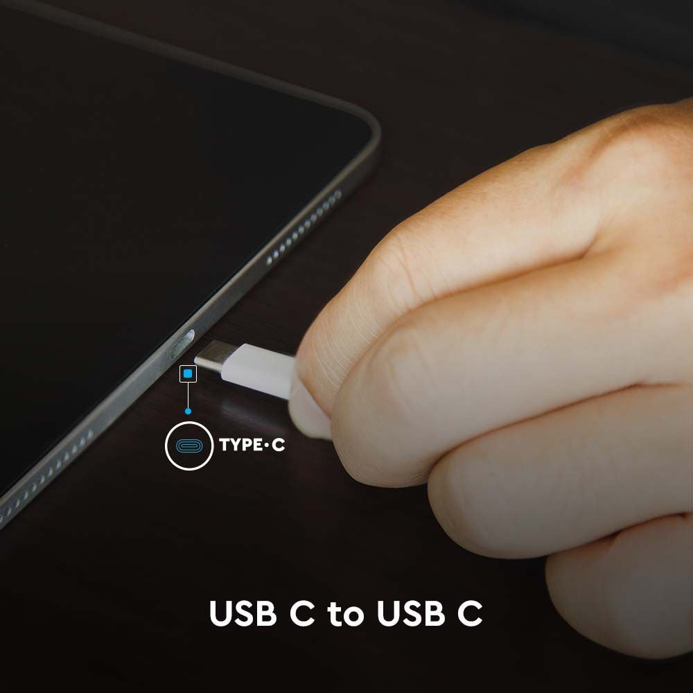 1m USB-C-kabel - sort