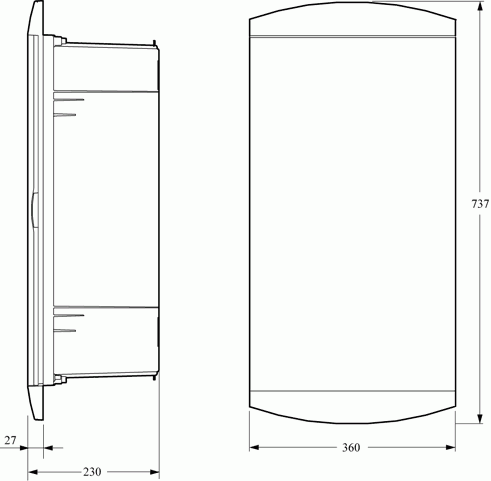Gruppetavle PGSE150-18 grå
