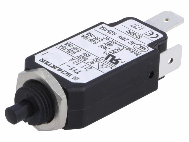 Termisk automatisikring m. reset - 240Vac/48Vdc, 10A (SPST)