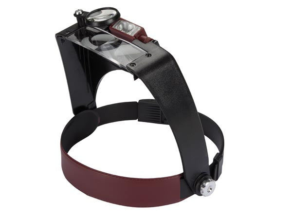 Lupbrille - Forstørrelse 3,2 til 9,2 dioptri, med LED lys