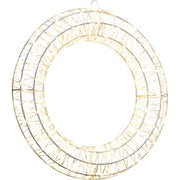 Metal Lys krans, 960 varm hvide led, IP44 Transformer med timer